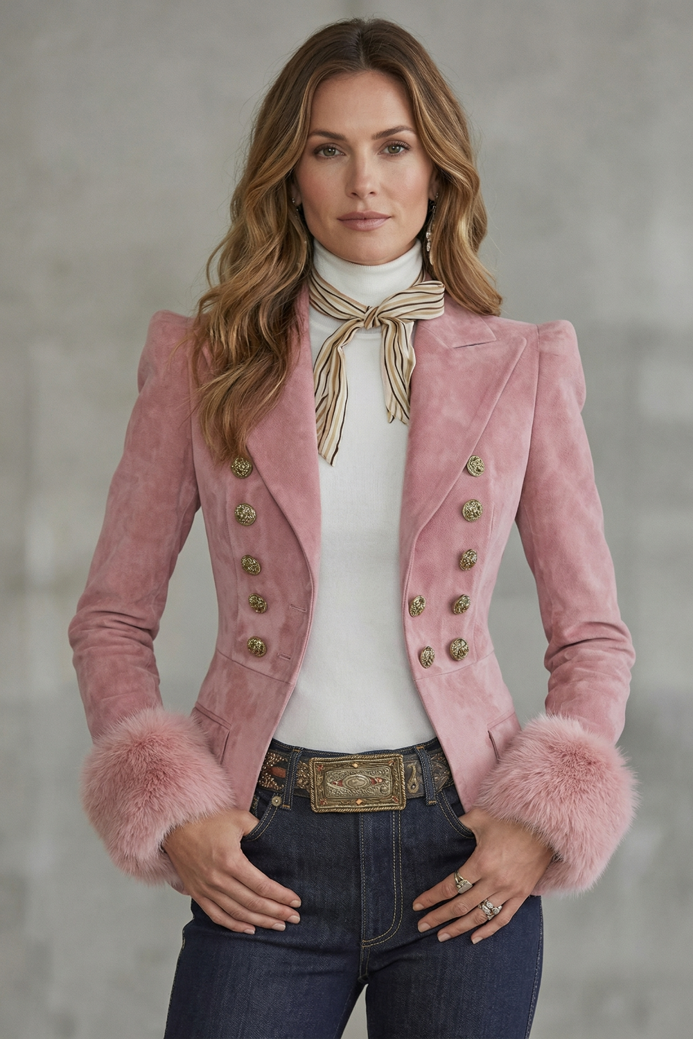 Élouren – Elegância slim fit sob medida – Blazer de camurça