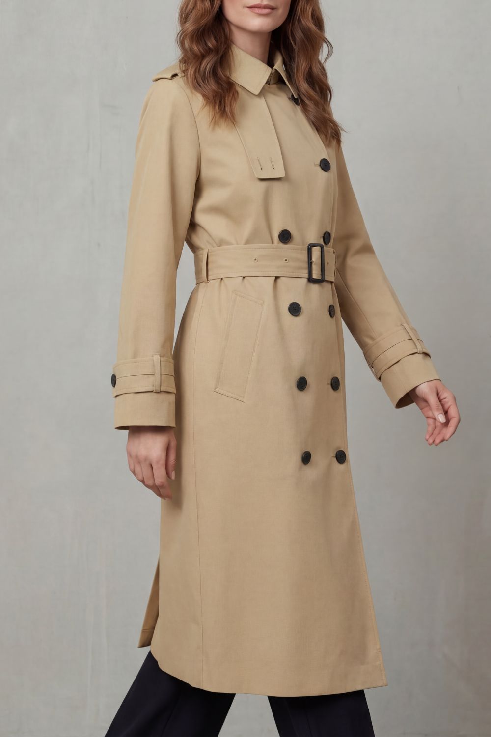 Sorellia – Corte clássico – Trench coat trespassado