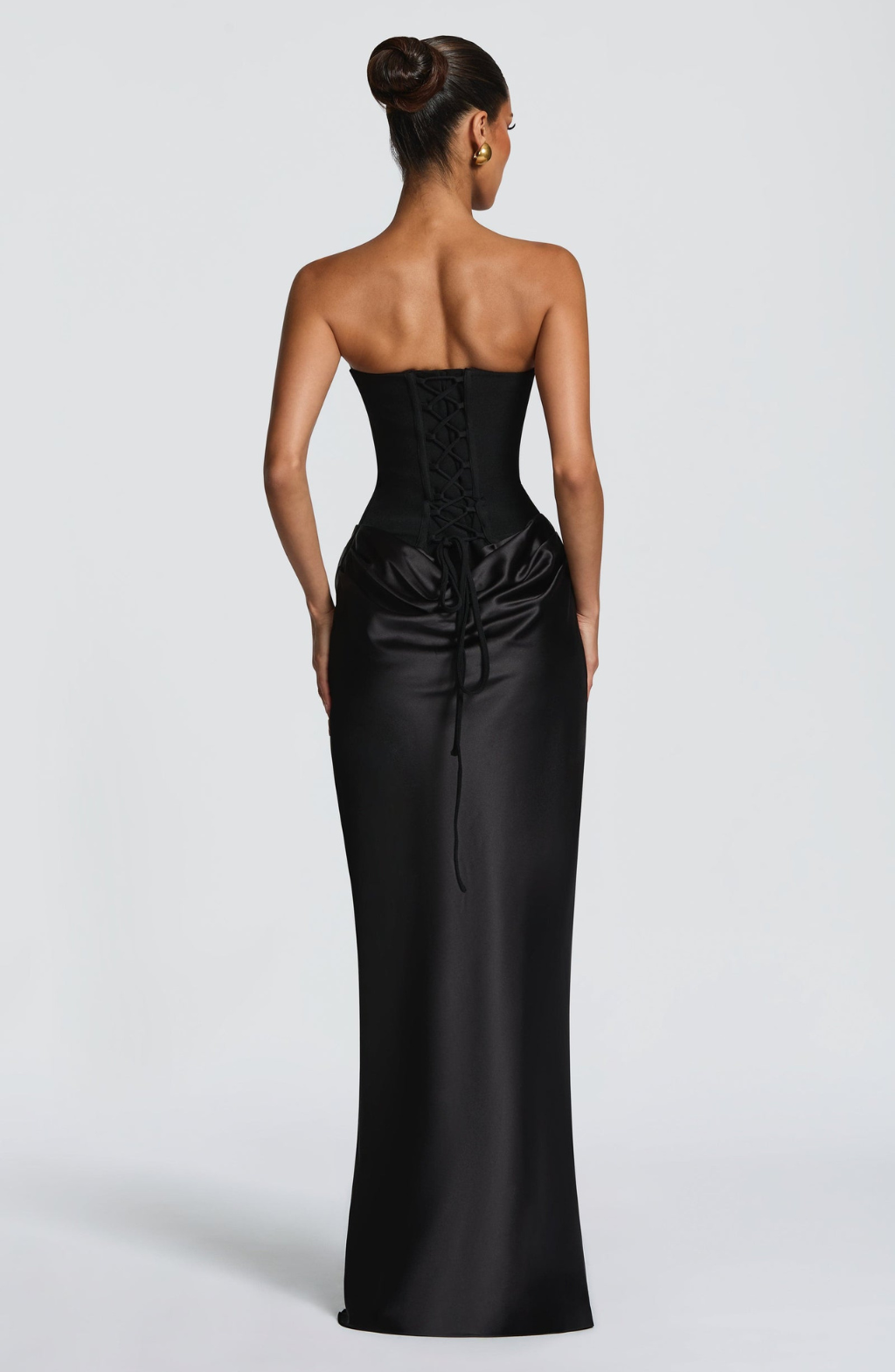Vestido Longo Tomara Que Caia Drapeado com Recorte no Quadril - Arabella