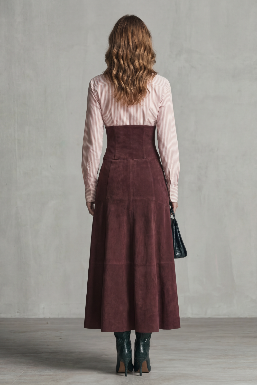 Avelinne – Silhueta com cintura corset – Vestido longo
