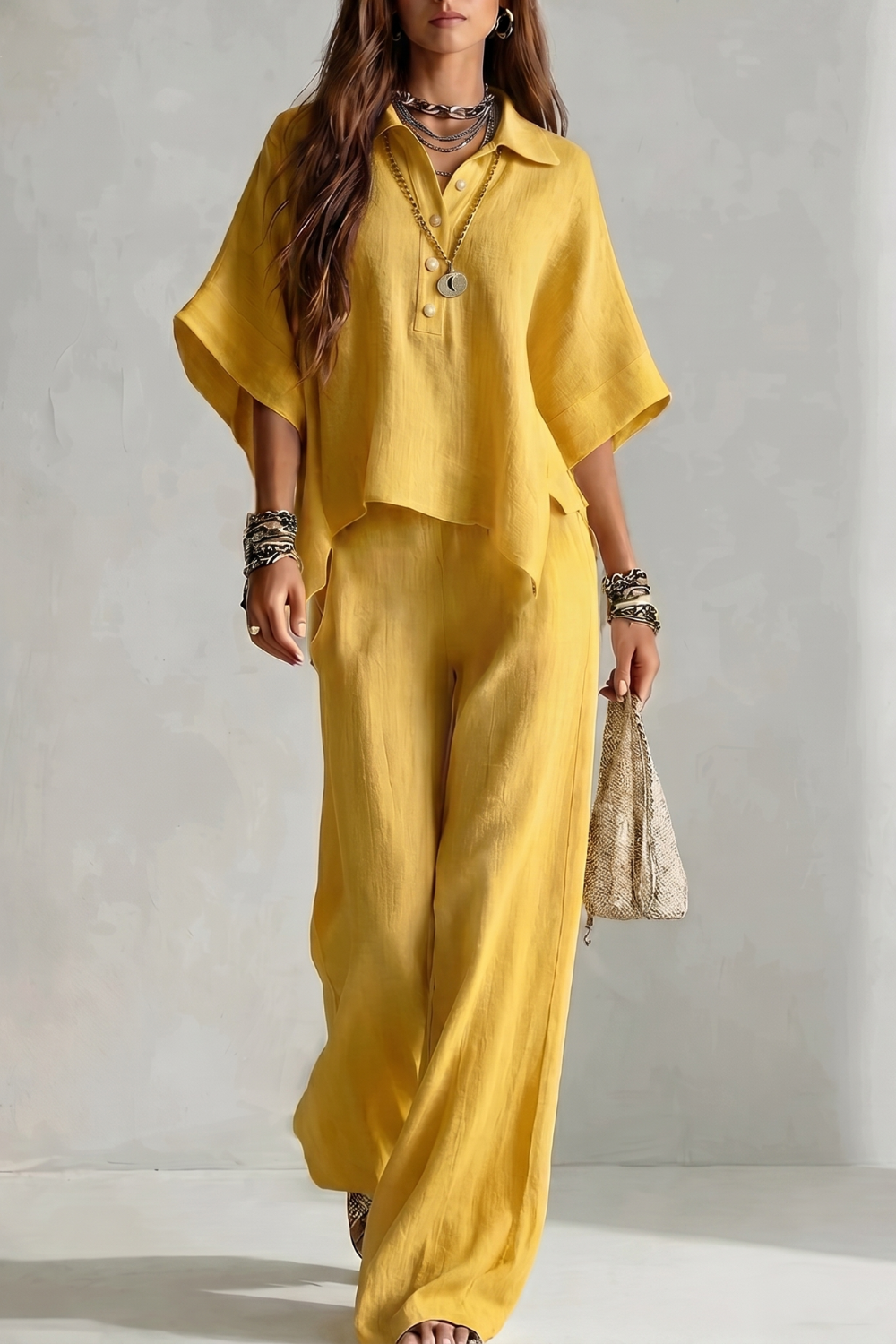 Avelisse – Elegância resort despojada – Conjunto de calça