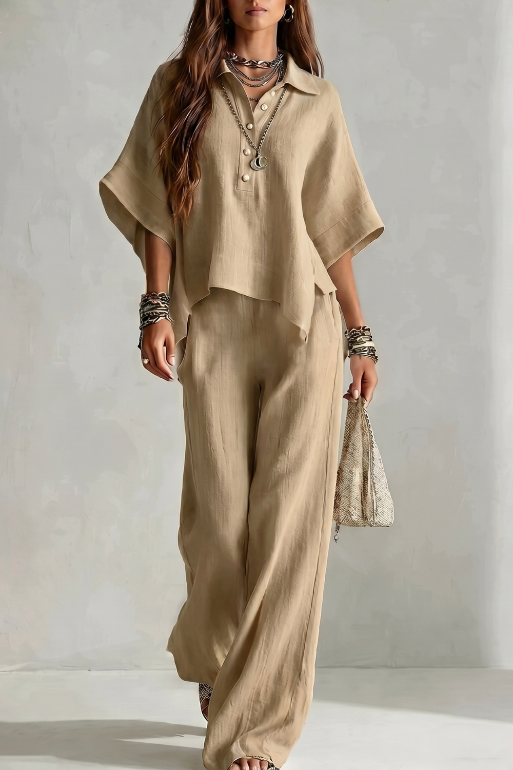 Avelisse – Elegância resort despojada – Conjunto de calça