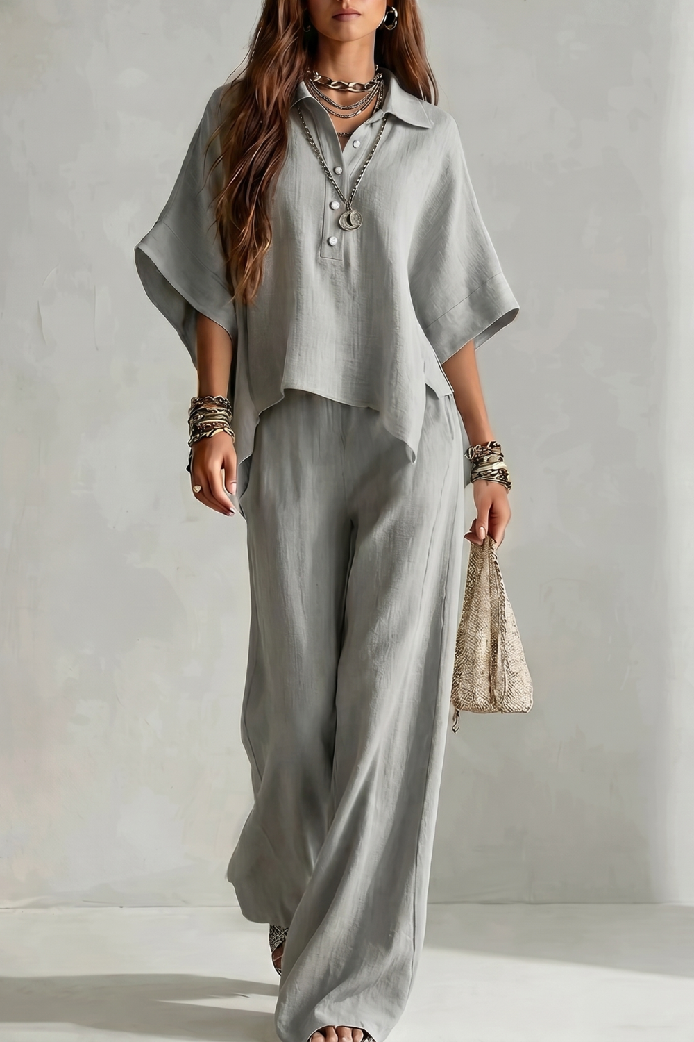 Avelisse – Elegância resort despojada – Conjunto de calça