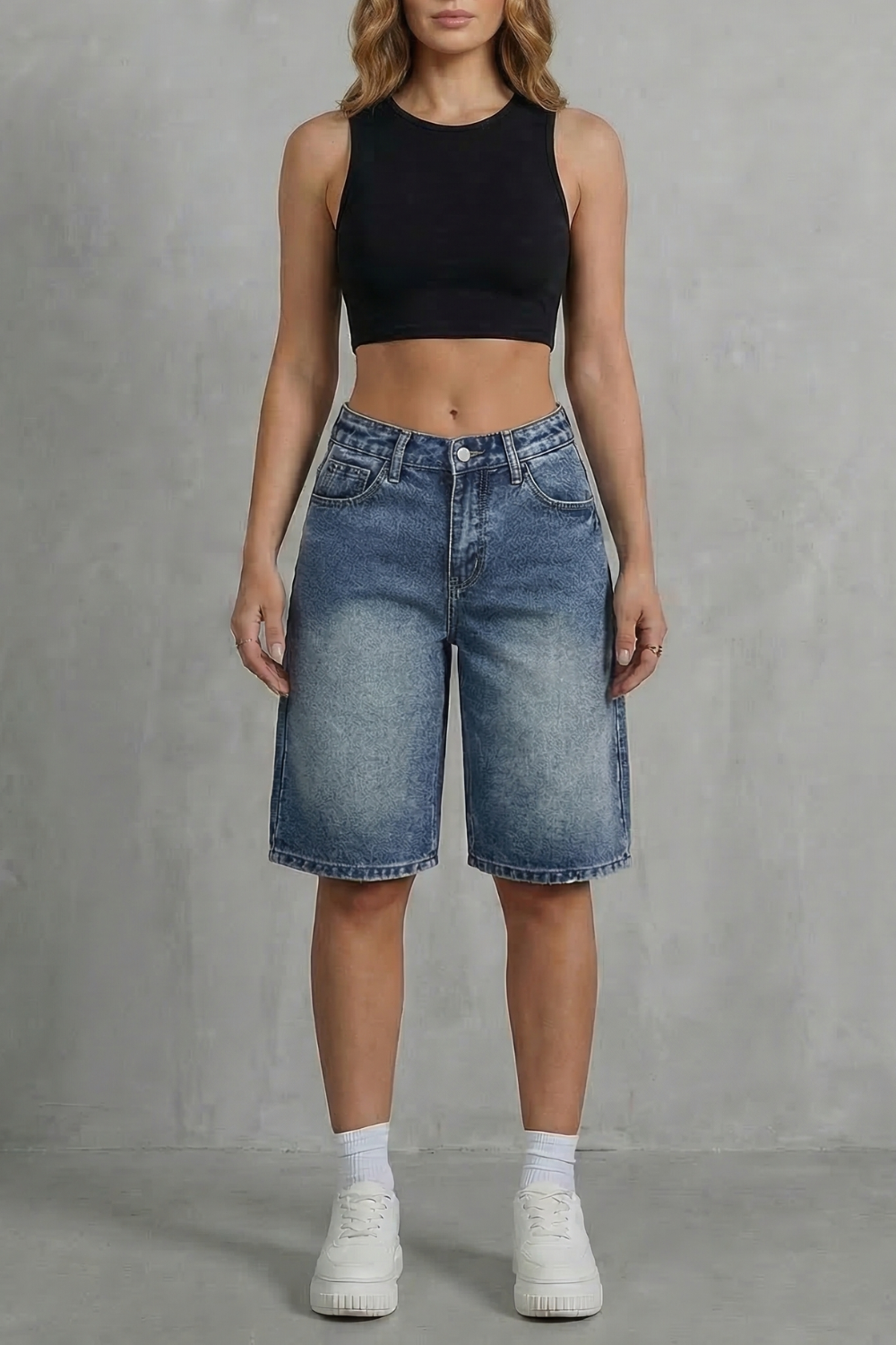 Bellamira – Cintura alta vintage – Short jeans