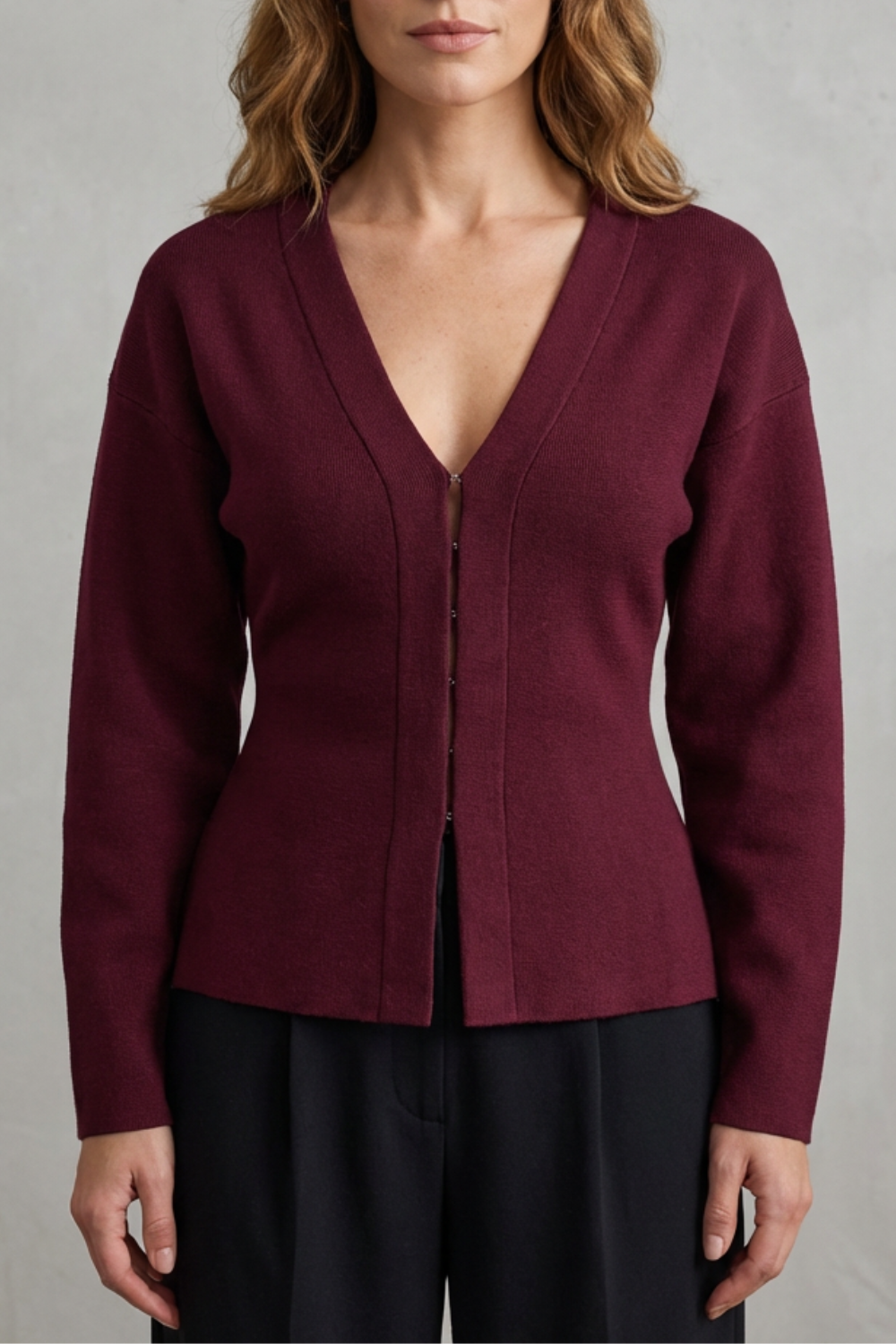 Clarette – Charme Sem Esforço – Conjunto de Jaqueta e Saia em Tricô Slim