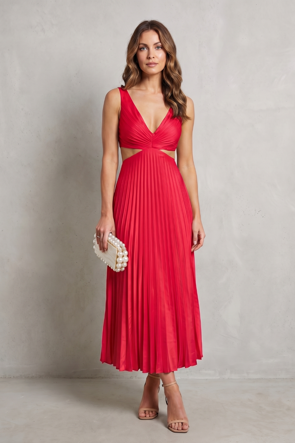 Elodienne – Elegância com cintura franzida – Vestido longo