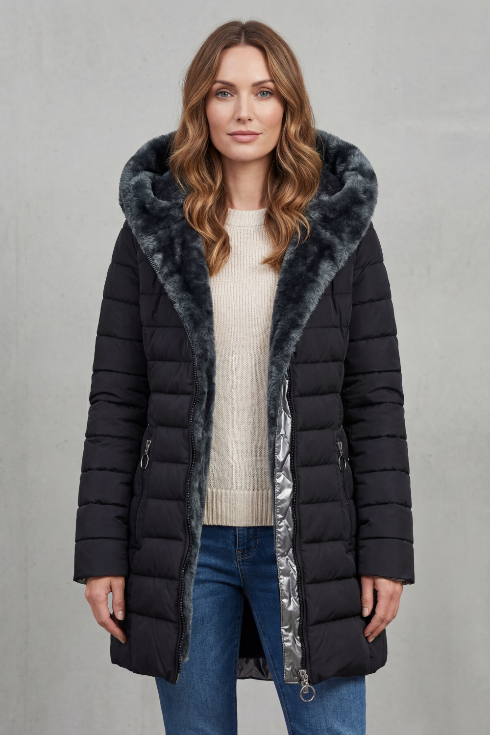 Elowen – Com forro de pelo sintético – Parka de inverno