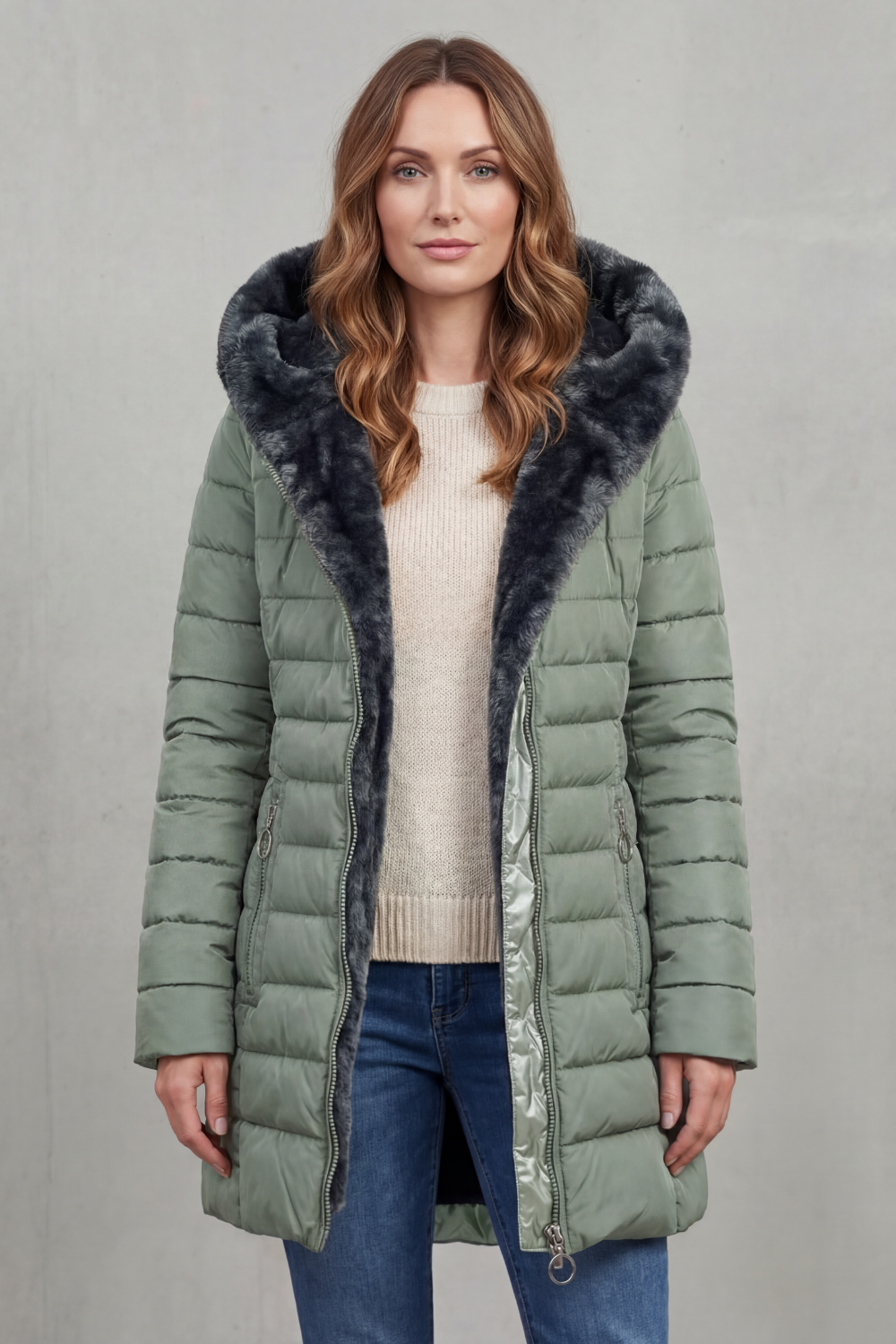Elowen – Com forro de pelo sintético – Parka de inverno