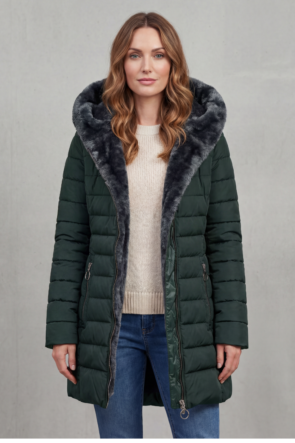 Elowen – Com forro de pelo sintético – Parka de inverno