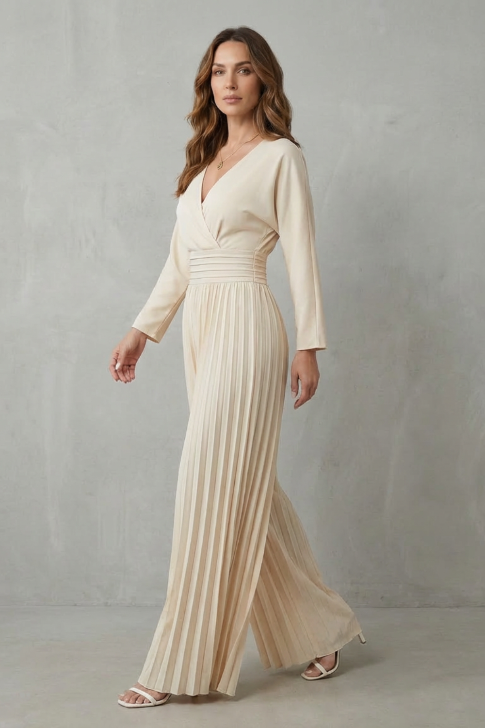 Isla – Macacão Pantalona Plissado – Elegância Sem Esforço