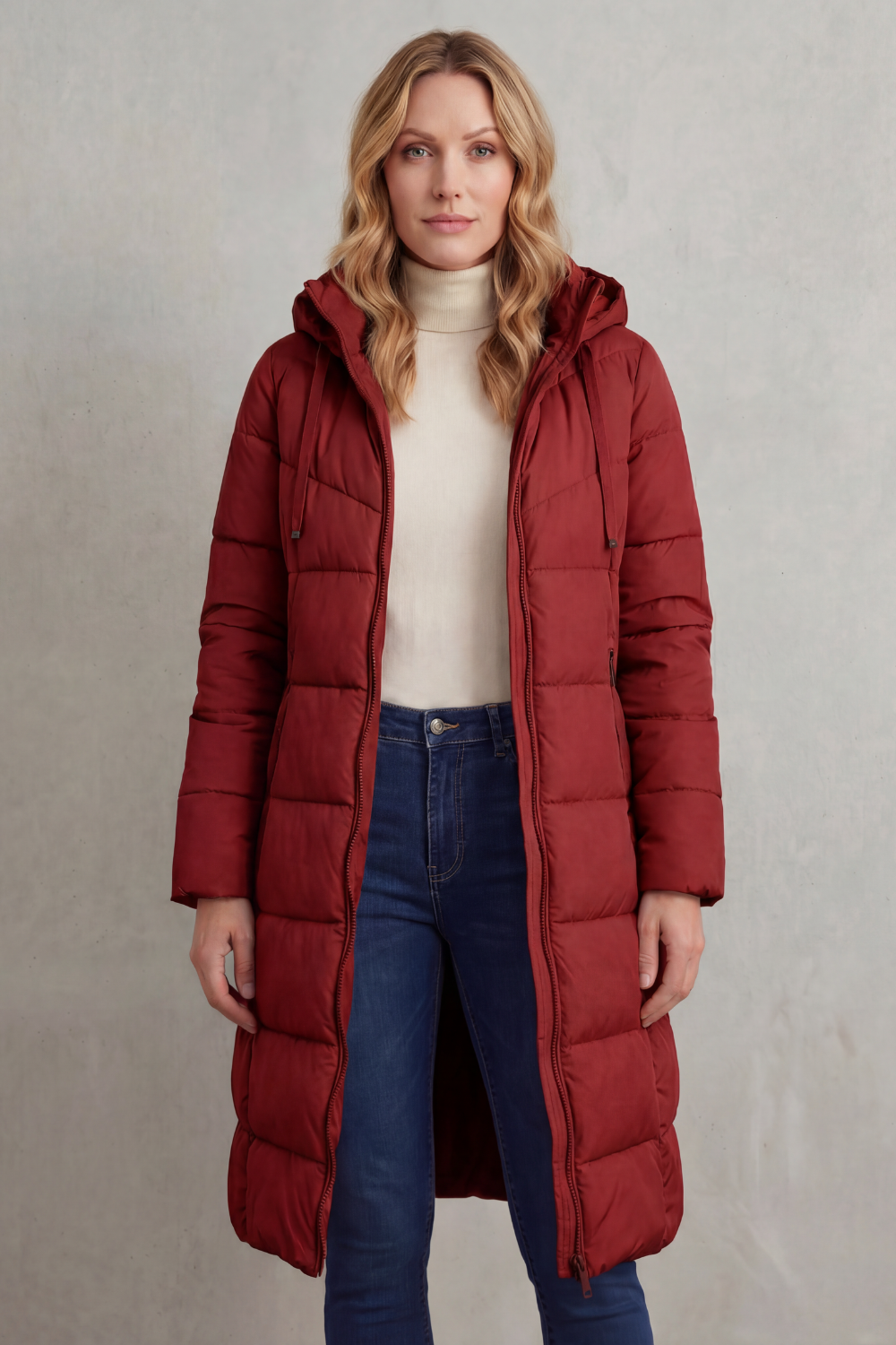 Langley – Jaqueta Puffer Longa e Quentinha Feminina