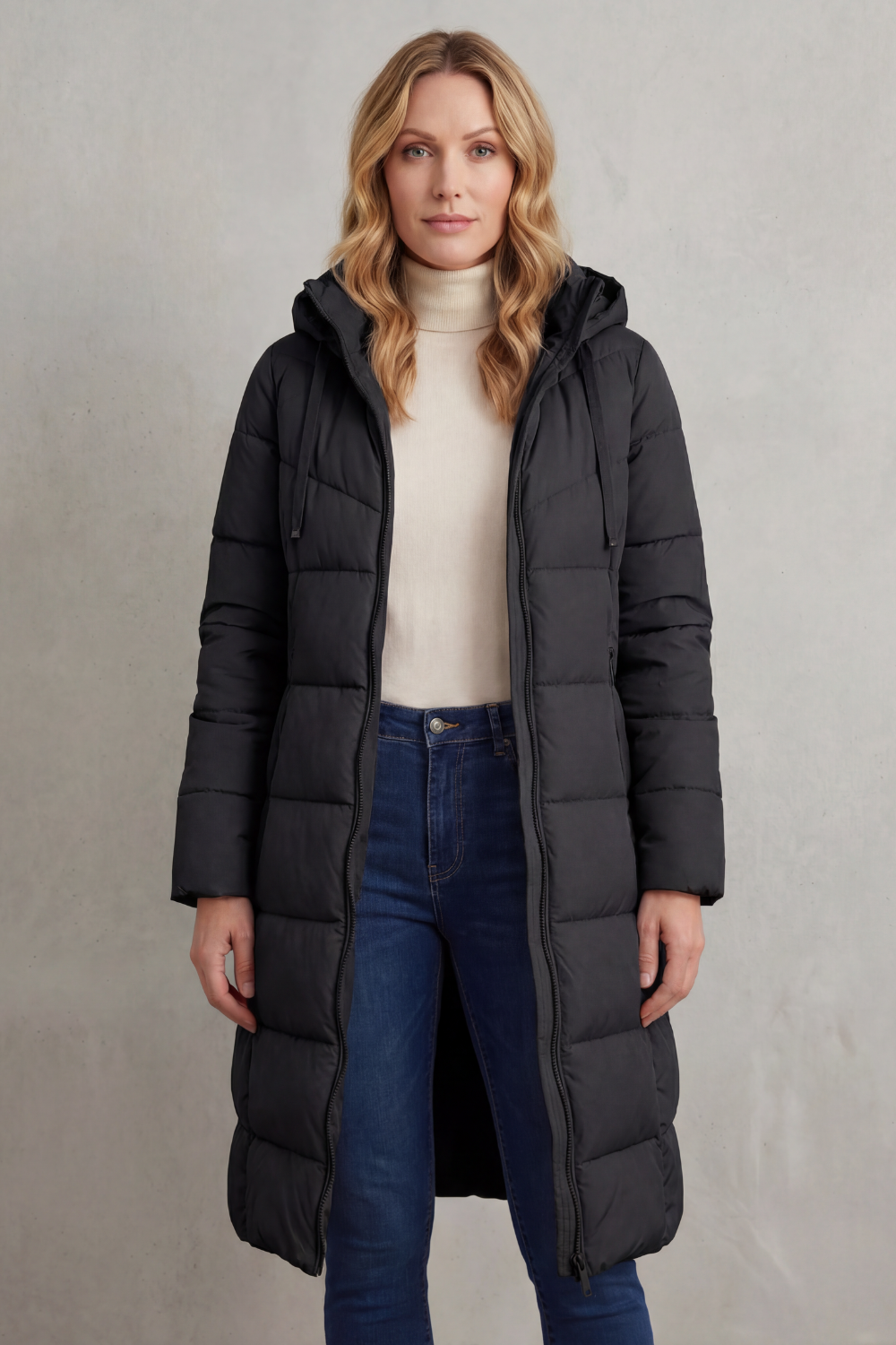 Langley – Jaqueta Puffer Longa e Quentinha Feminina