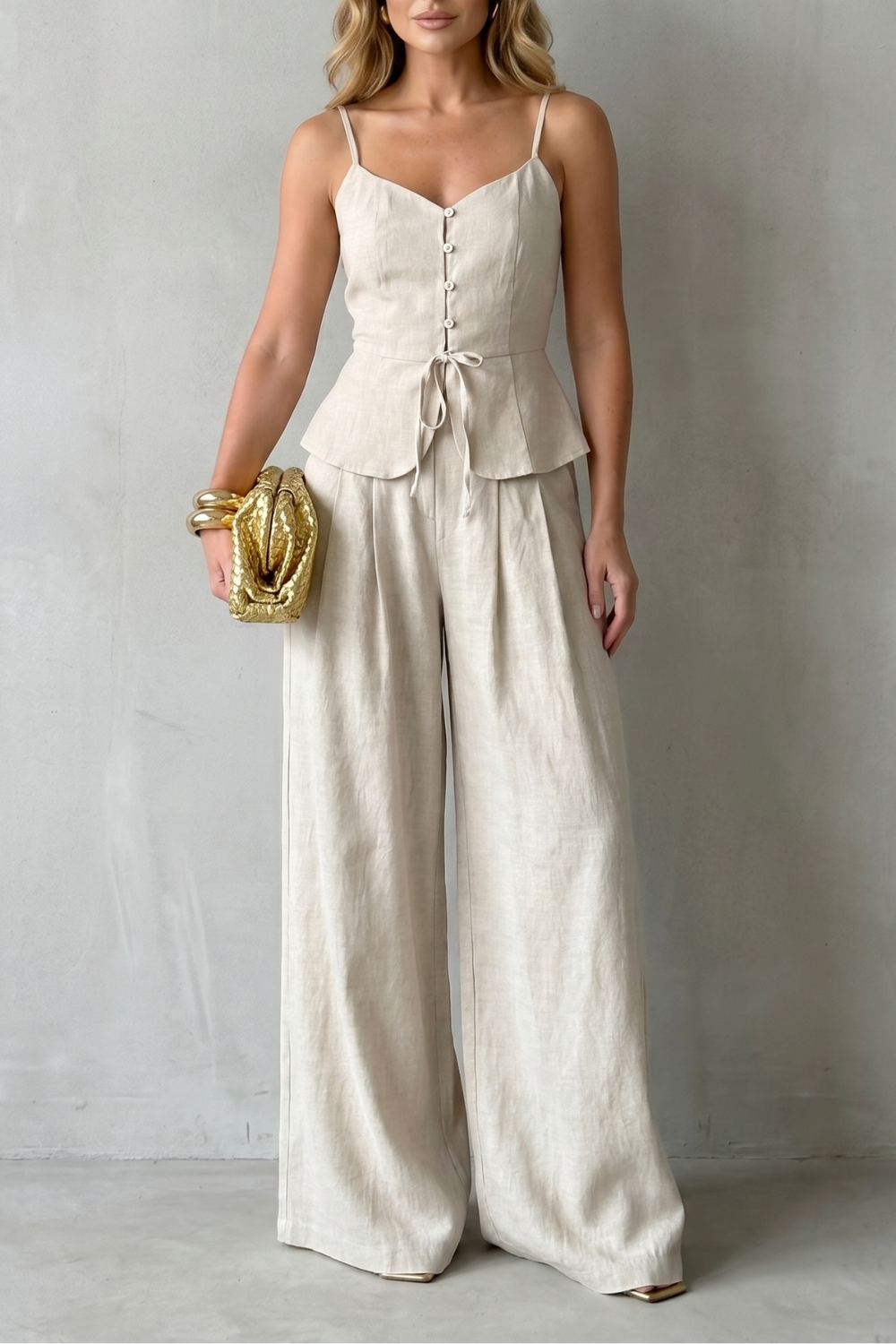 Lunara – Elegância de resort sem esforço – Conjunto de calças