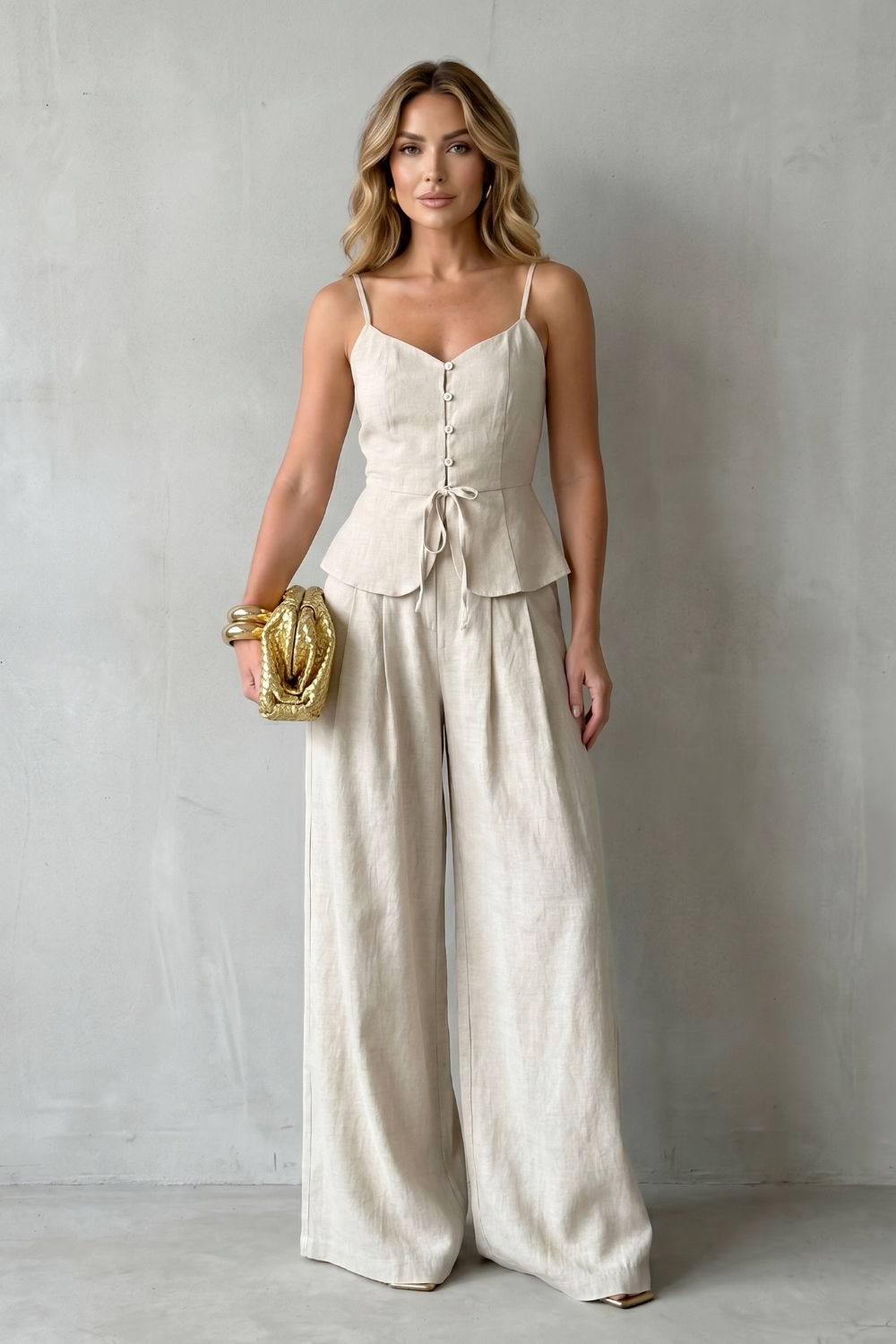 Lunara – Elegância de resort sem esforço – Conjunto de calças