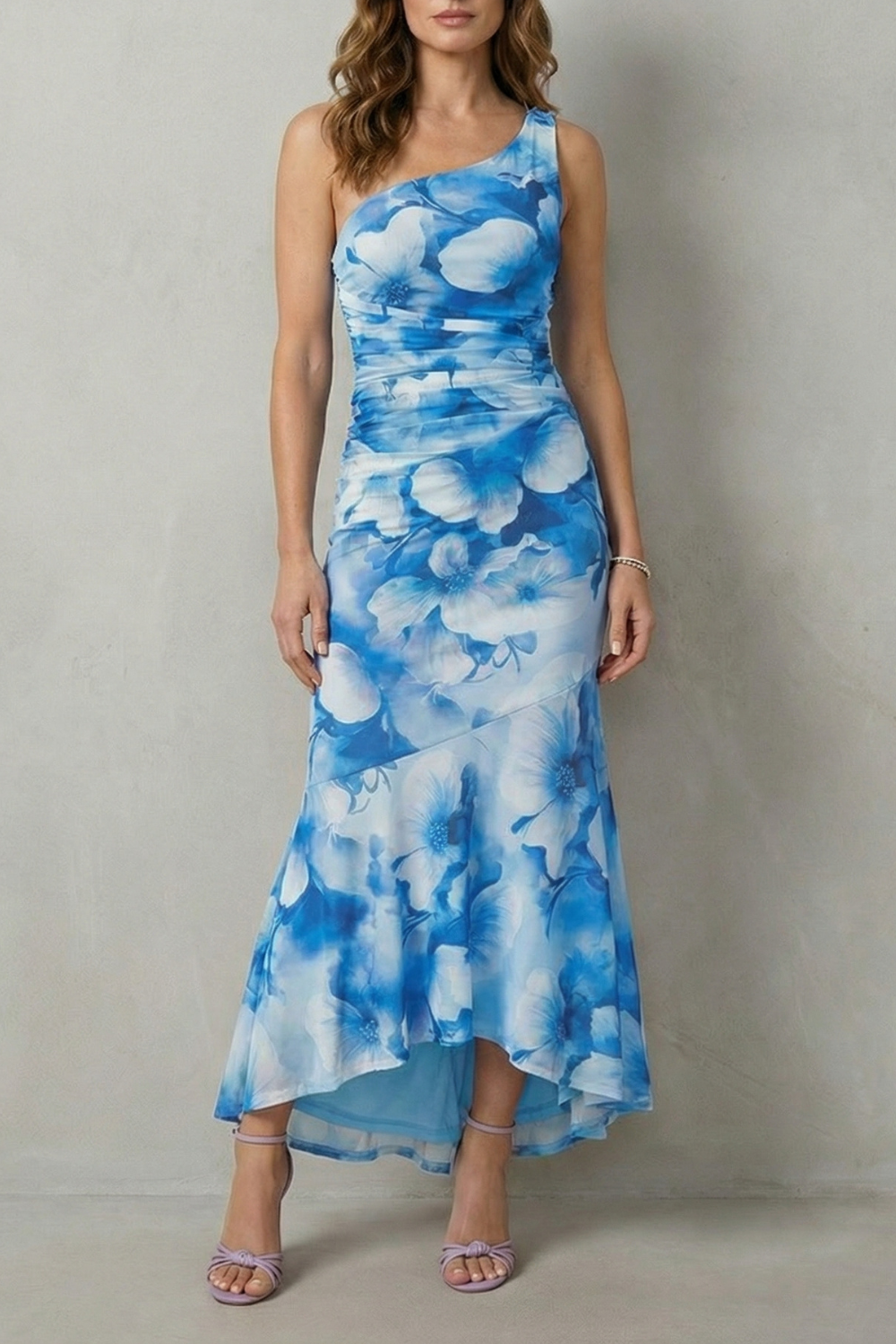 Marissa – Elegância floral – Vestido Longo Ombro a Ombro Feminino