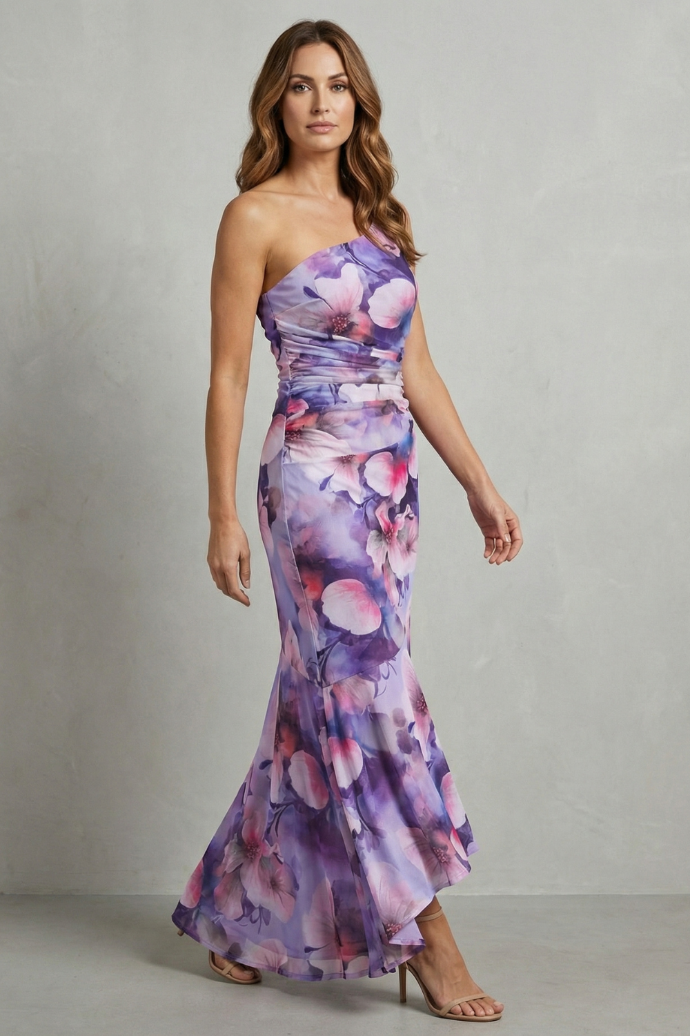 Marissa – Elegância floral – Vestido Longo Ombro a Ombro Feminino