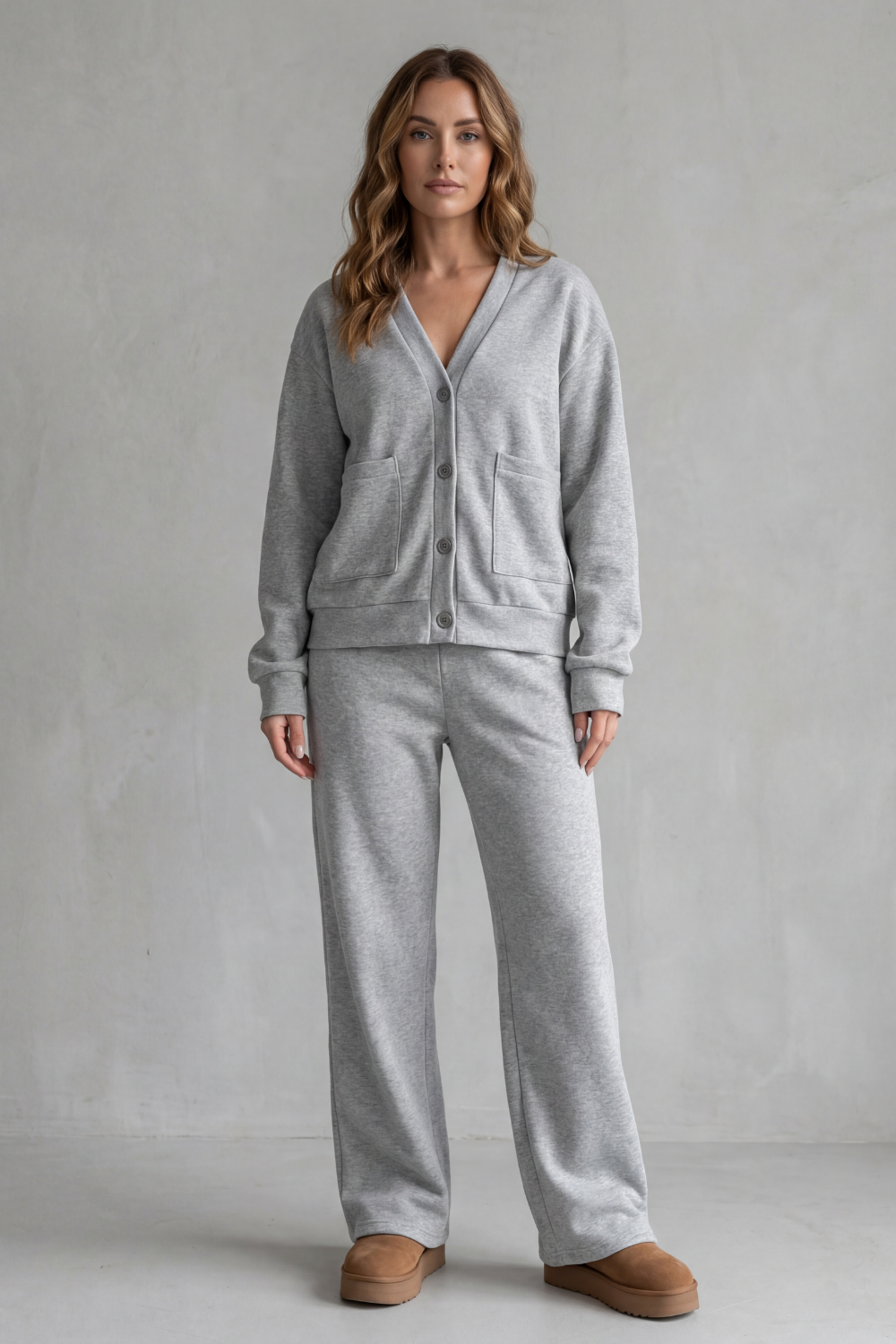 Mirelline – Charme com botões – Conjunto lounge