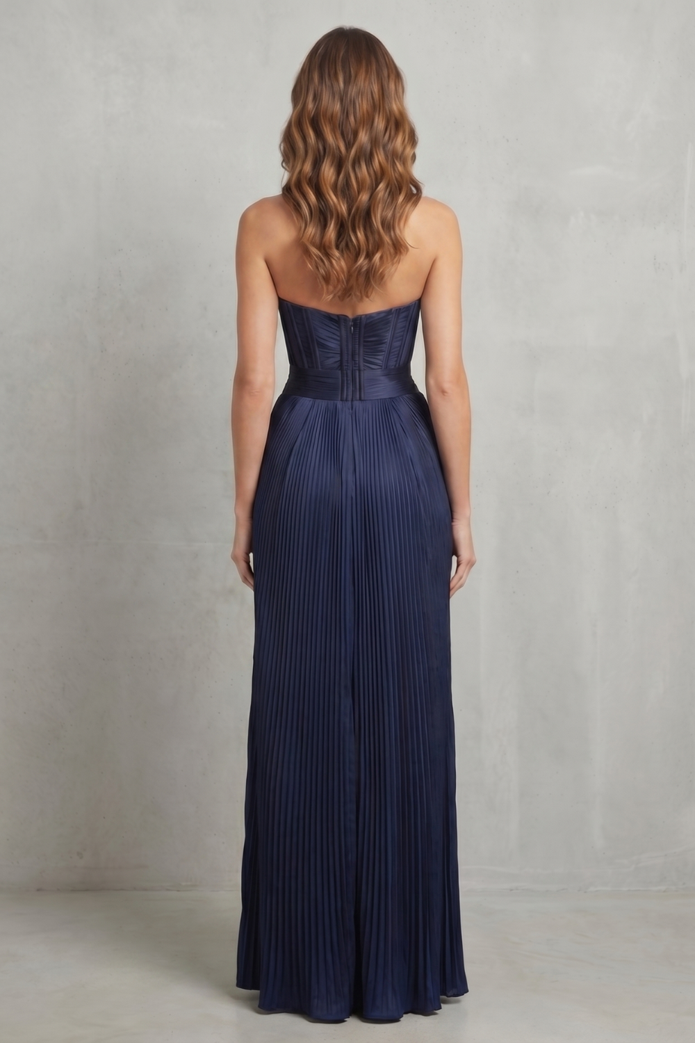 Noirelle – Atraente cetim esculpido – Vestido maxi