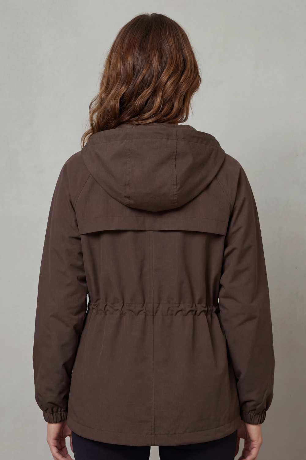 Ravelle – Estilo utilitário – Jaqueta impermeável com cordão ajustável