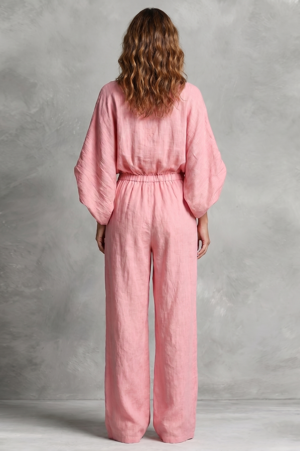 Rosaline – Silhueta boho relaxada – Macacão pantalona