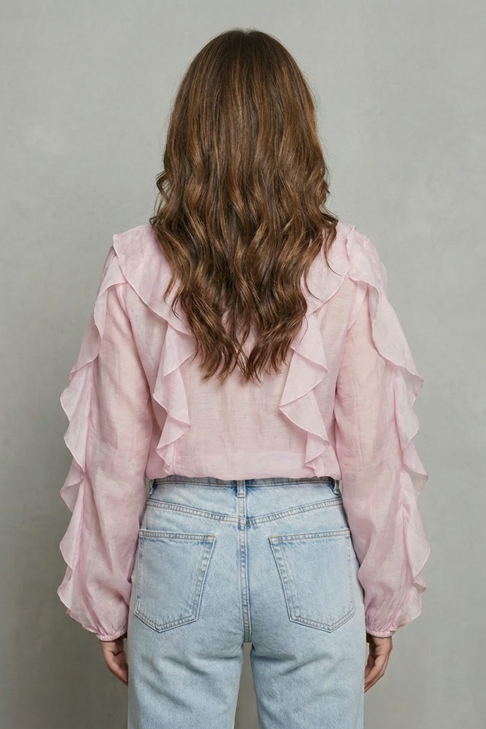 Roselisse – Elegância romântica com babados – Blusa