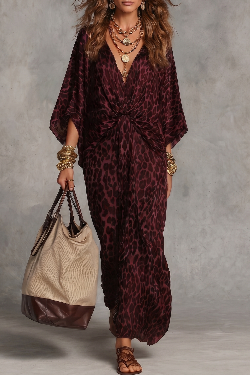 Savaréa – Drapeado de elegância selvagem – Vestido Maxi