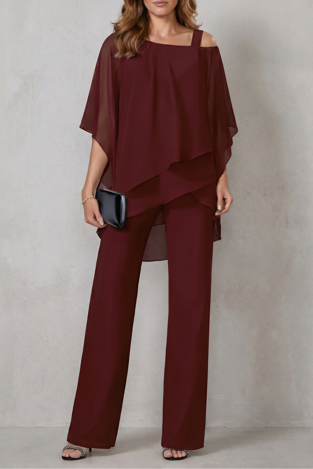 Seravine – Elegância fluida em camadas – Conjunto de duas peças
