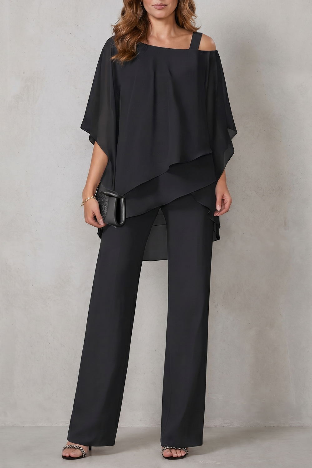 Seravine – Elegância fluida em camadas – Conjunto de duas peças
