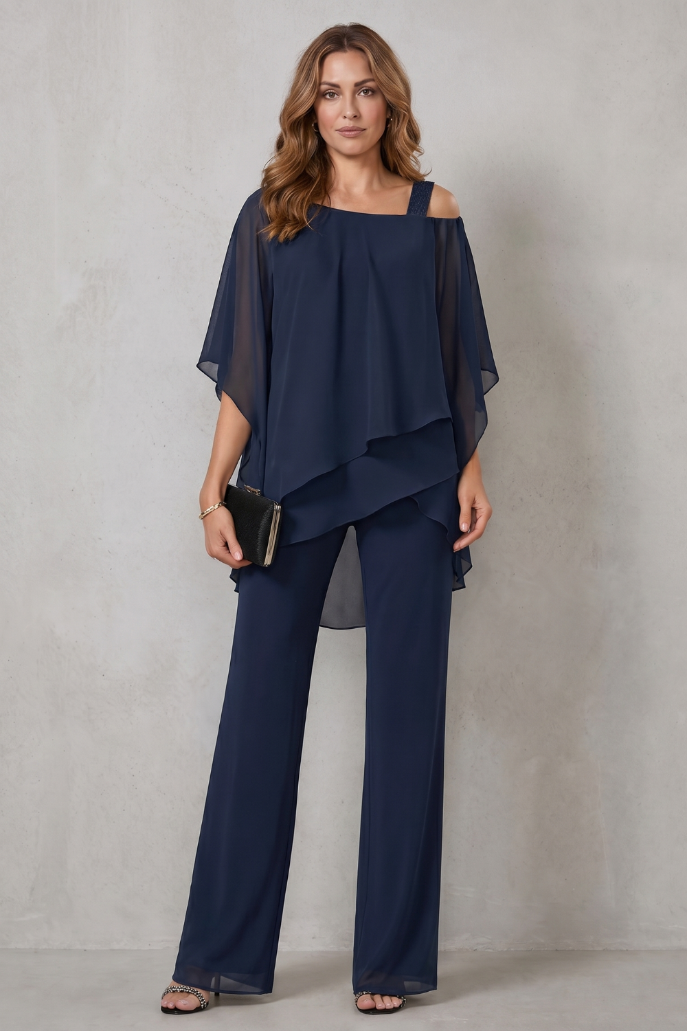 Seravine – Elegância fluida em camadas – Conjunto de duas peças