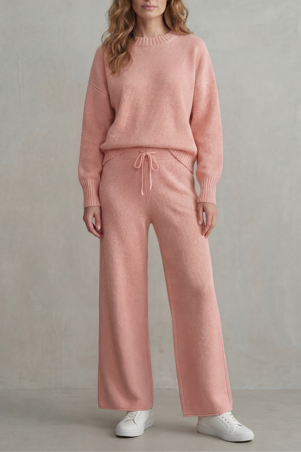 Seria – Tricô texturizado – Conjunto de loungewear confortável