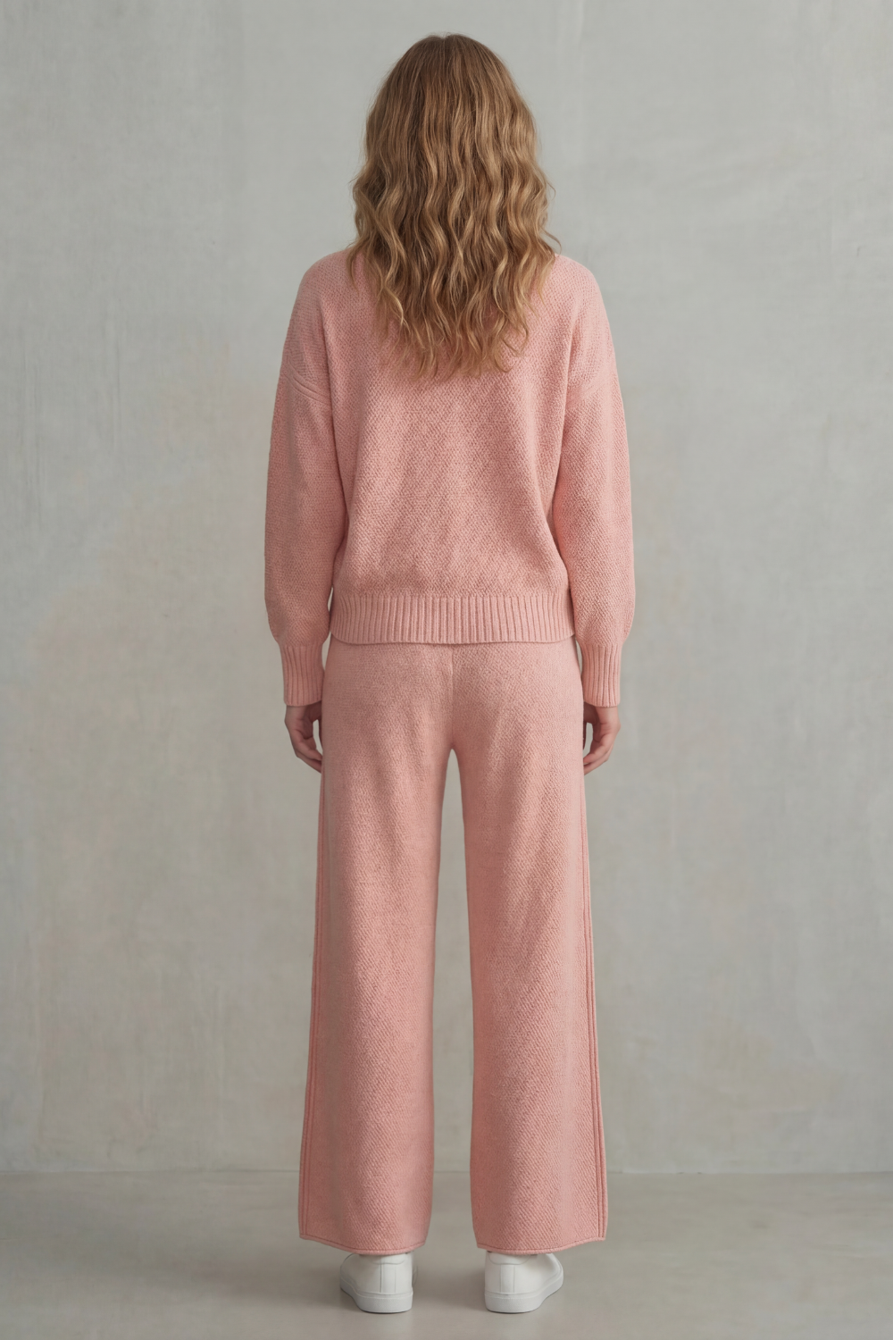 Seria – Tricô texturizado – Conjunto de loungewear confortável