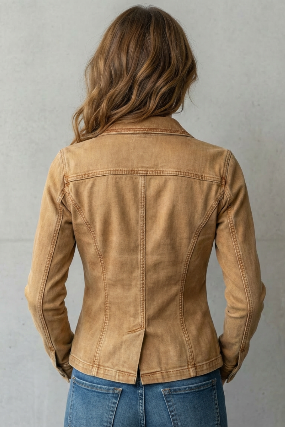 Valmira – Silhueta esculpida – Blazer jeans