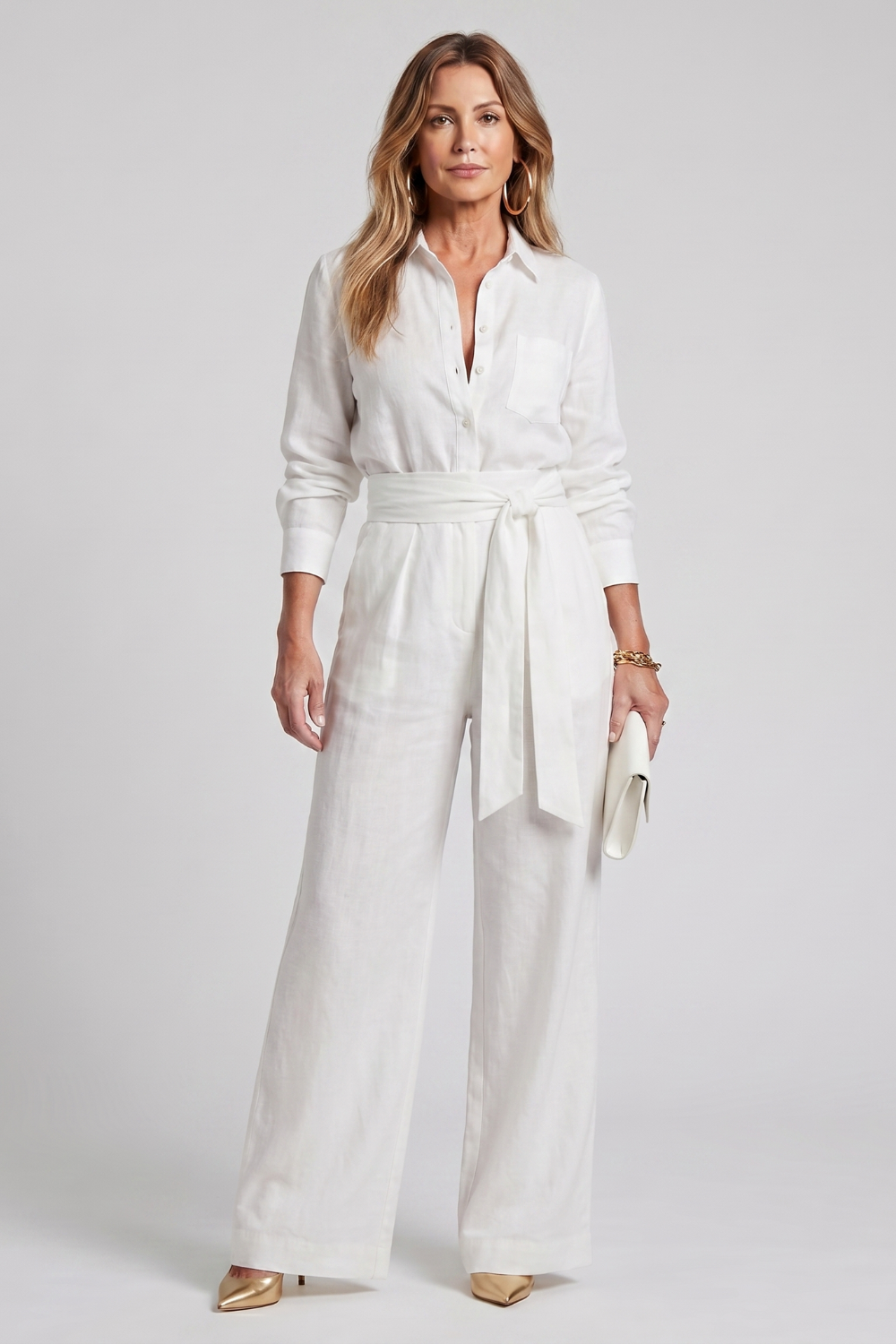 Virella – Elegância alfaiatada sem esforço – Macacão pantalona