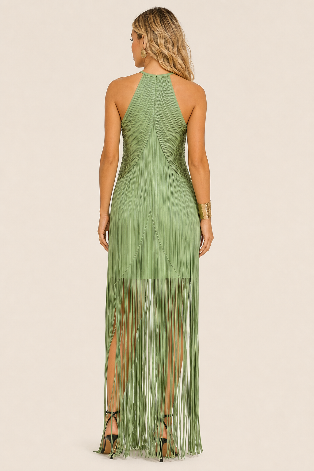 2025 European and American Cross-Border Party Elegant Halterneck Tassel Long Dress Dress — studio_back — Sofia [c089fa2d-6079-40ab-b859-59a1a4b9e282]
