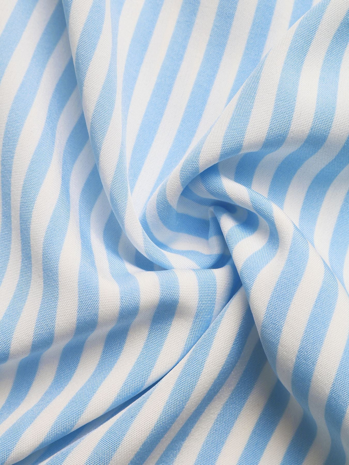 Vestido Longo Listrado Frente Única com Amarração - Aline