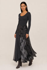 Cinza com animal Print
