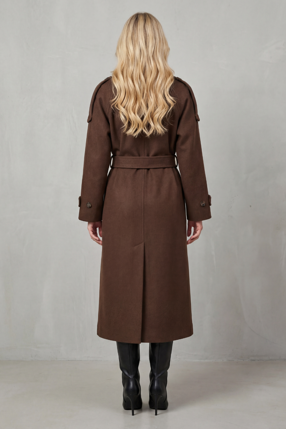 Maubéry – Estrutura ampla – Trench coat de lã