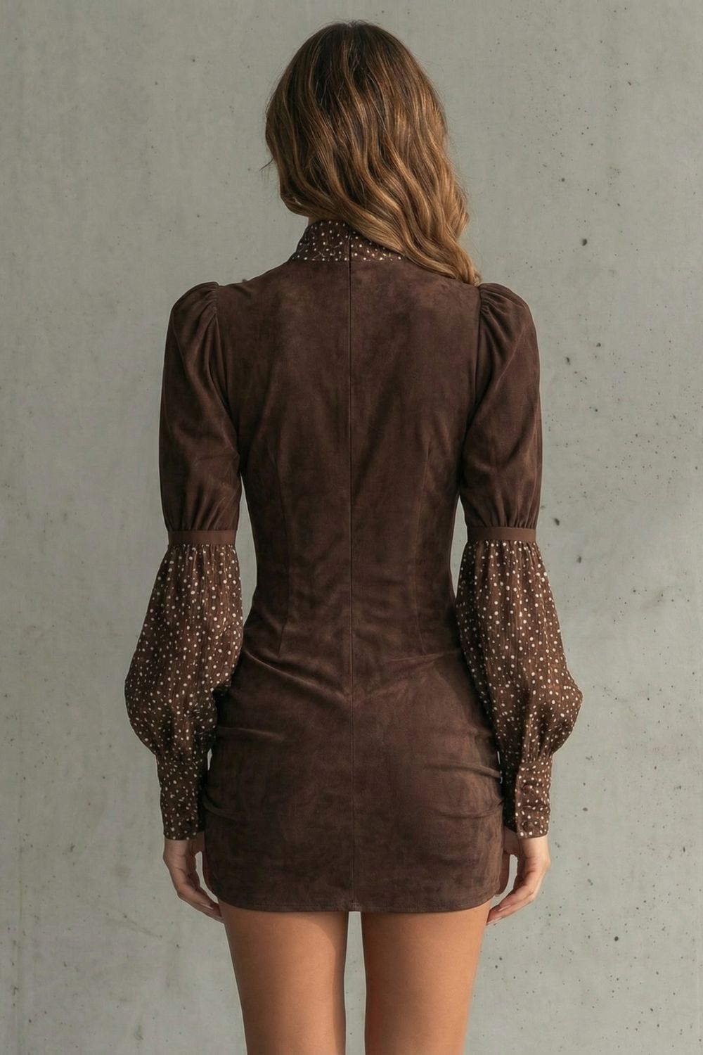 Serelinne – Manga bufante vintage – Vestido curto