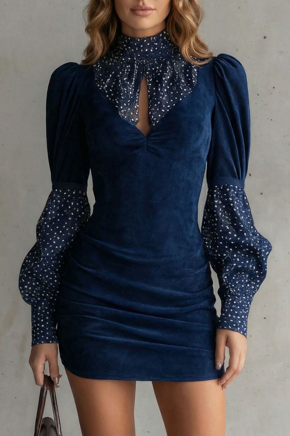 Serelinne – Manga bufante vintage – Vestido curto