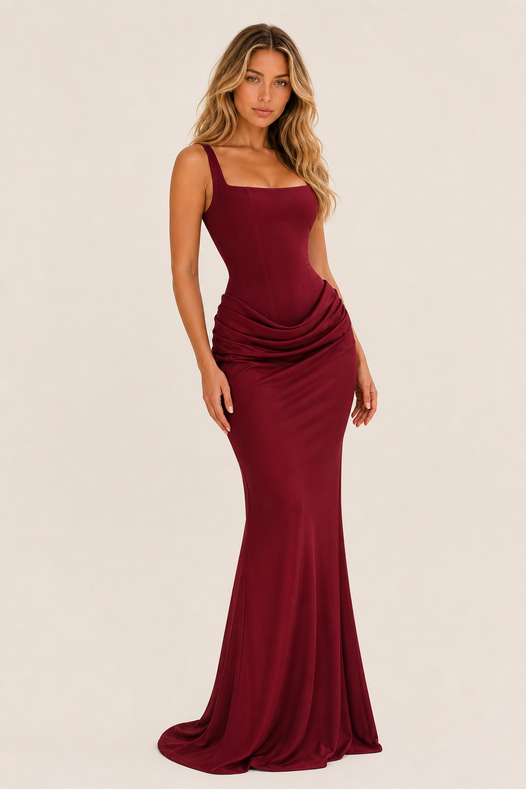 Bodycon Corset Maxi Dress Evening Women — studio_three_quarter — Sofia [2dc3d324-4669-47b5-b7cf-2b44f7db881d]