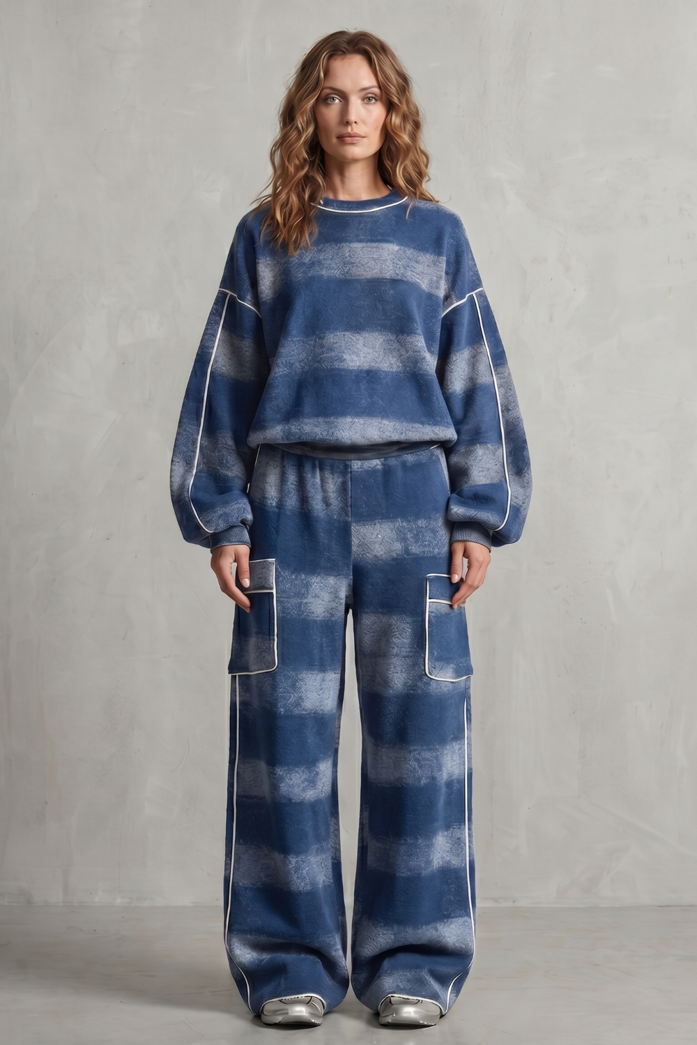 Rovienne – Conjunto duas peças estilo urbano xadrez desgastado