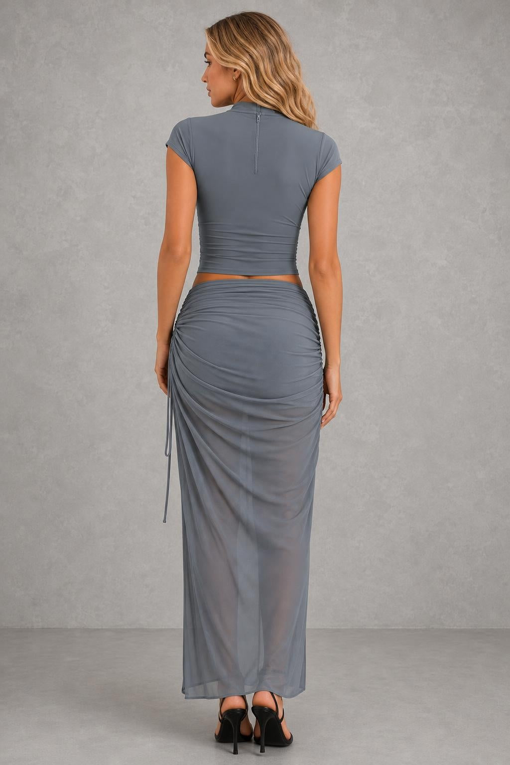 Conjunto Cropped e Saia Longa Drapeada - Elenice — studio_back — Sofia [0873941f-7605-4854-b033-3e69bc17e053]