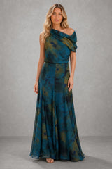 Azul Estampado