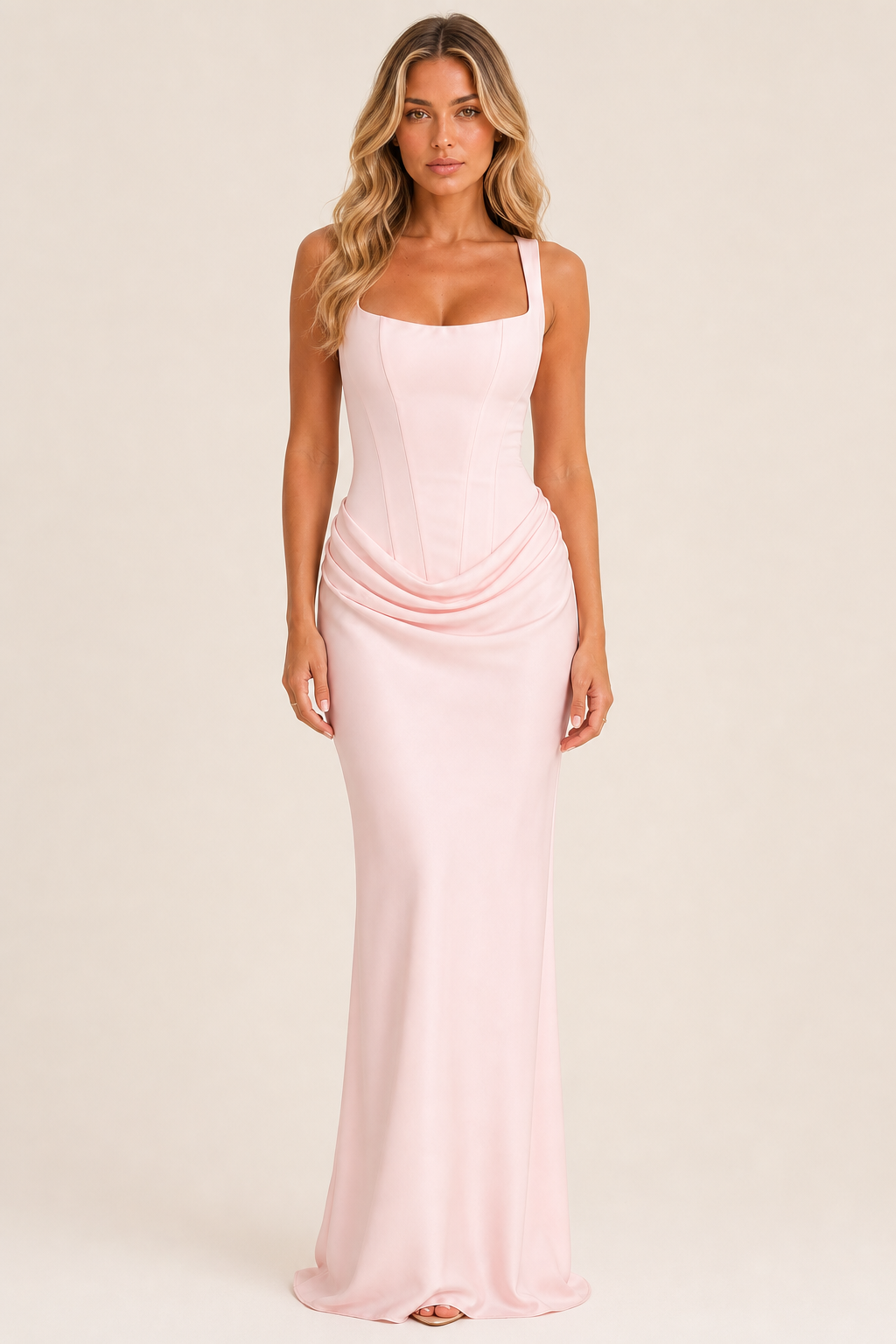 Bodycon Corset Maxi Dress Evening Women — studio_front — Sofia [080788d5-30ed-4ea1-8172-84731b576e8a]
