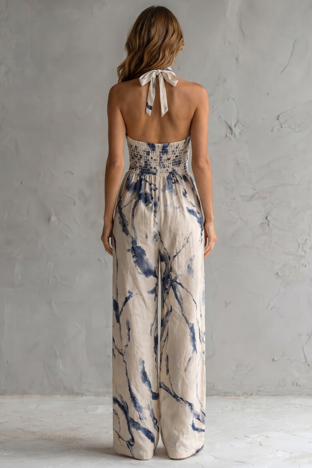 Aquarelle – Estampa artística em aquarela – Macacão pantalona