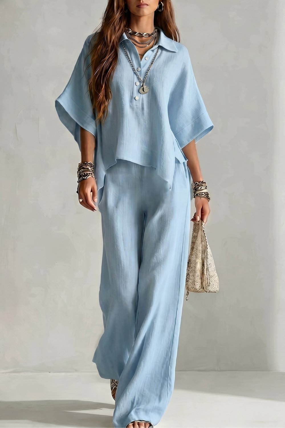 Avelisse – Elegância resort despojada – Conjunto de calça