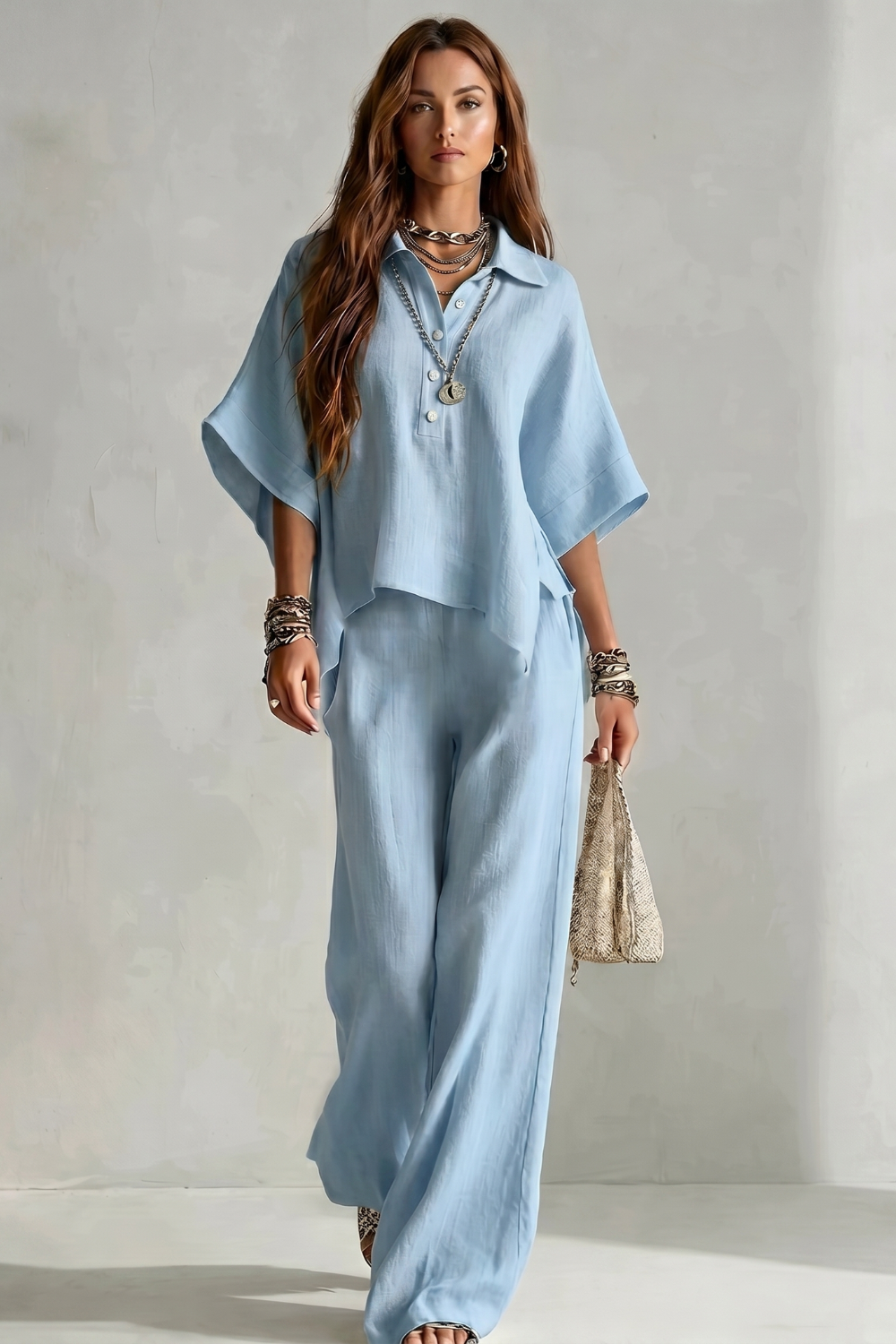 Avelisse – Elegância resort despojada – Conjunto de calça