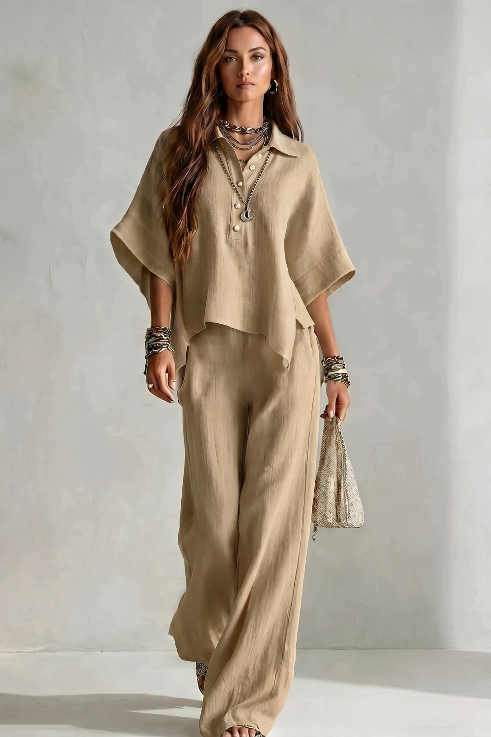 Avelisse – Elegância resort despojada – Conjunto de calça