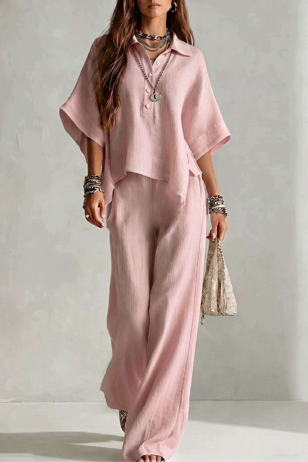 Avelisse – Elegância resort despojada – Conjunto de calça