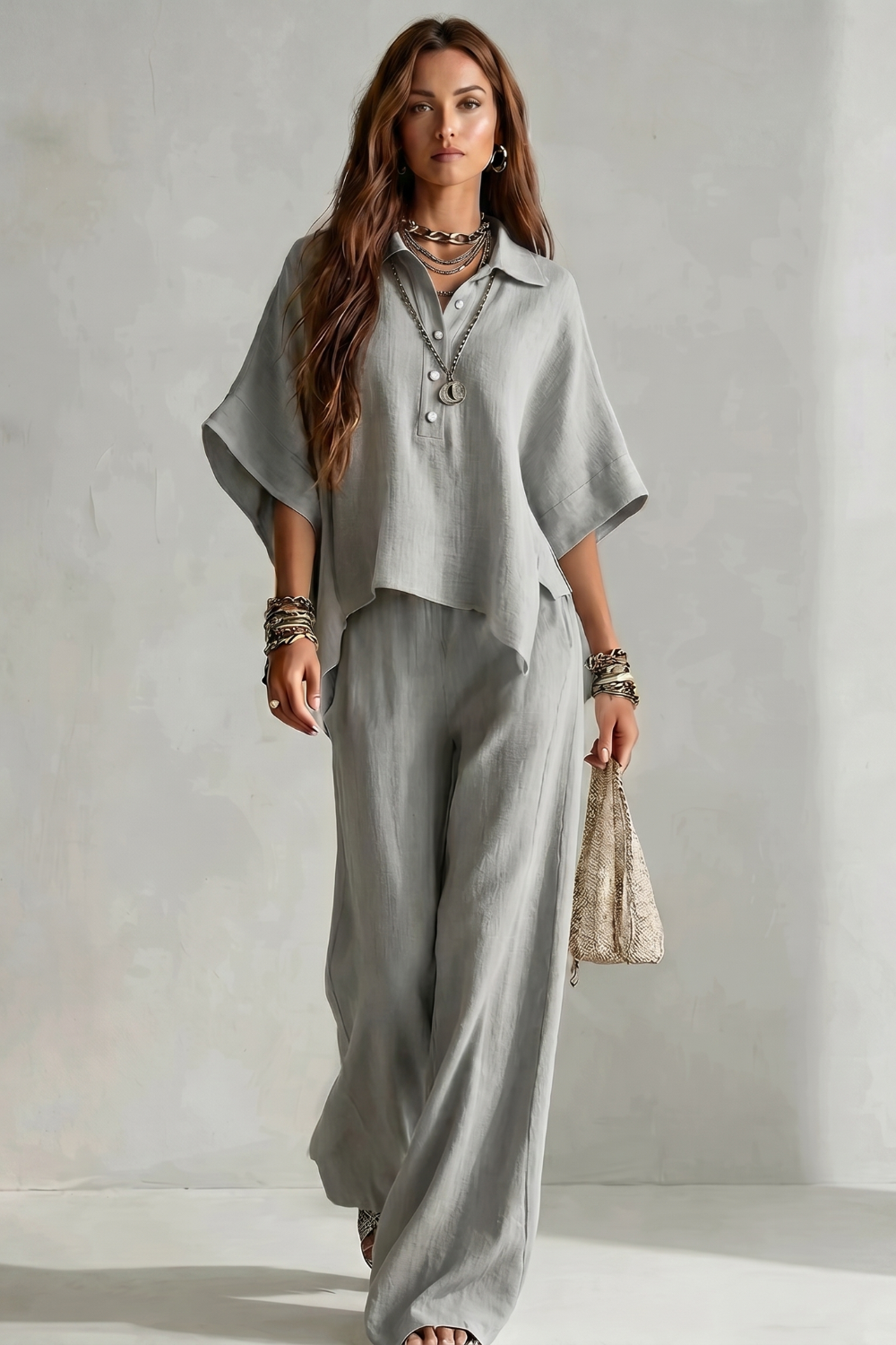 Avelisse – Elegância resort despojada – Conjunto de calça